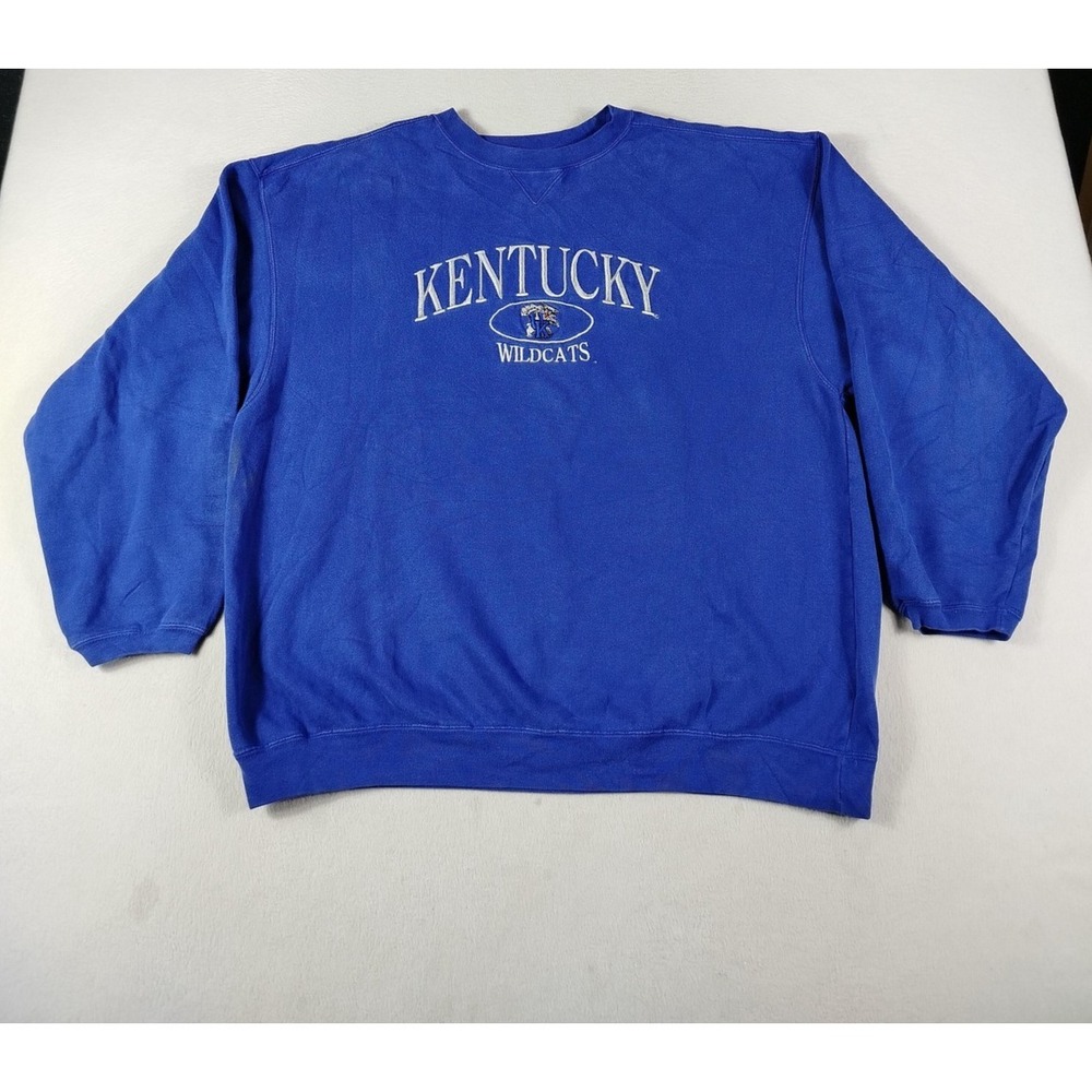 Vintage‎ NCC Gold Apparel Kentucky Wildcats Sweatshirt Mens XL Blue Basketball